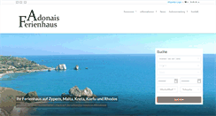 Desktop Screenshot of adonais-ferienhaus.de