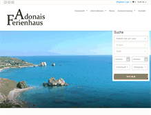 Tablet Screenshot of adonais-ferienhaus.de